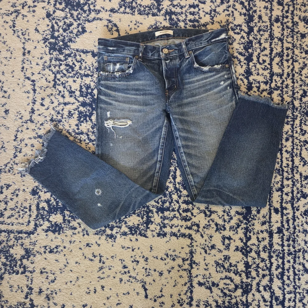 Moussy Dark Blue Ankle Jeans - Picture 9 of 9